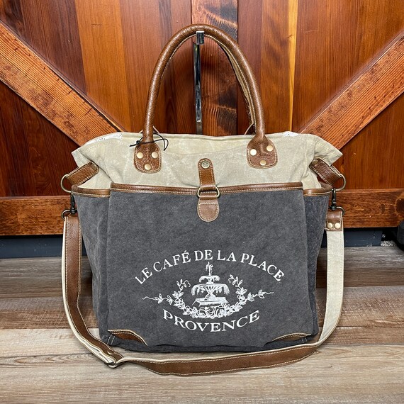 Upcycled military canvas bags sales