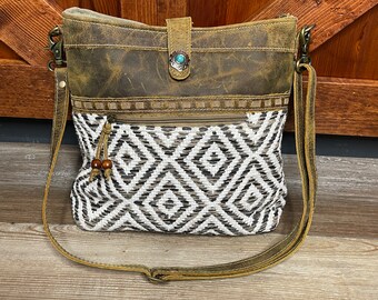 Myra Bag Clear Bag For Women - Western Upcycled Leather Shoulder Bag Sunrise Yellow 14467622