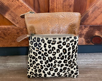 small leopard print purse