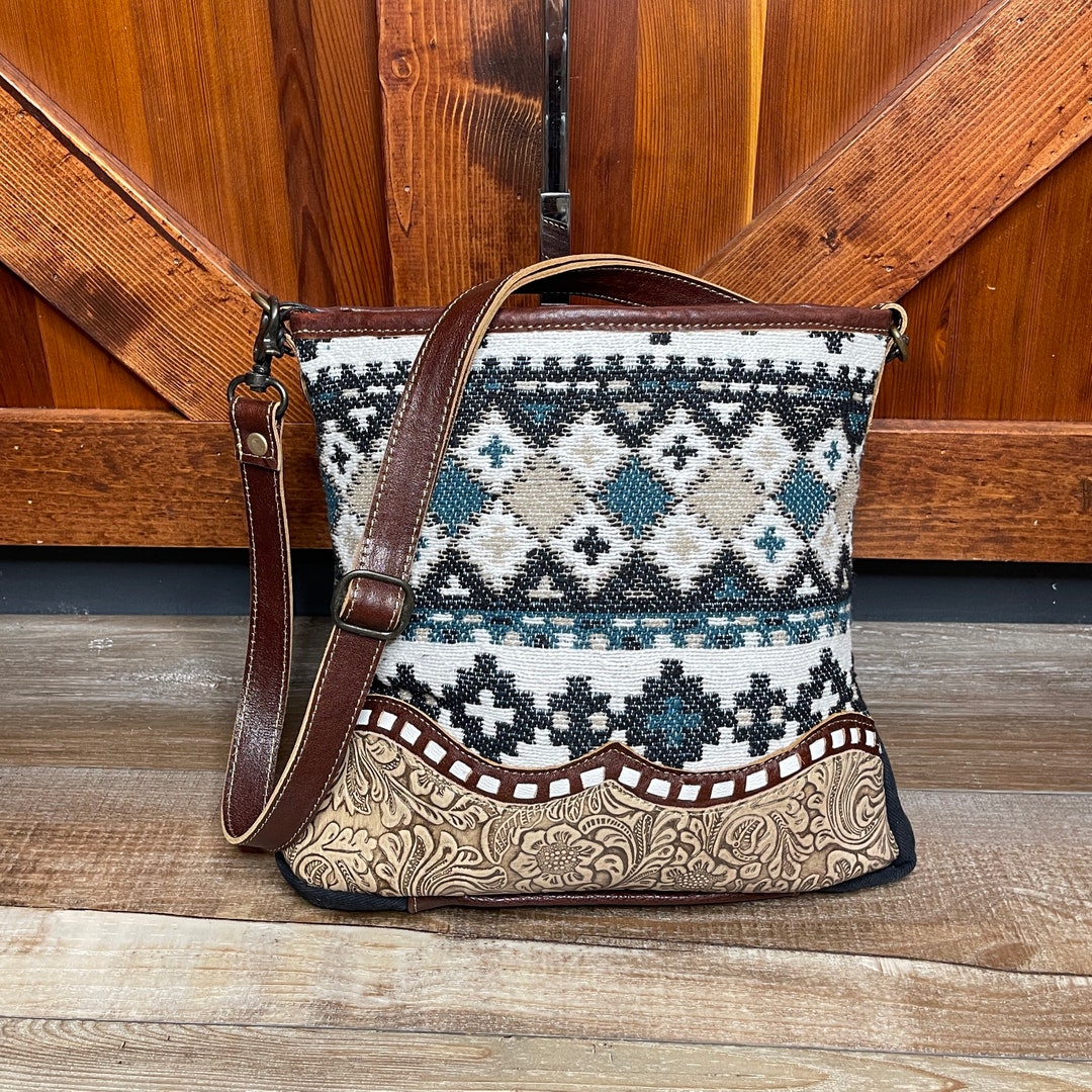 Myra Bag Kingly Shoulder Purse Upcycled Canvas Etsy