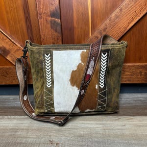 Cornell Rose Leather Bag Cowhide Purse Myra Bag
