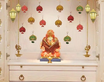 Trending 12  Festive  Decor premium quality handmade Lotus decor for Home temple decor/ Event decor