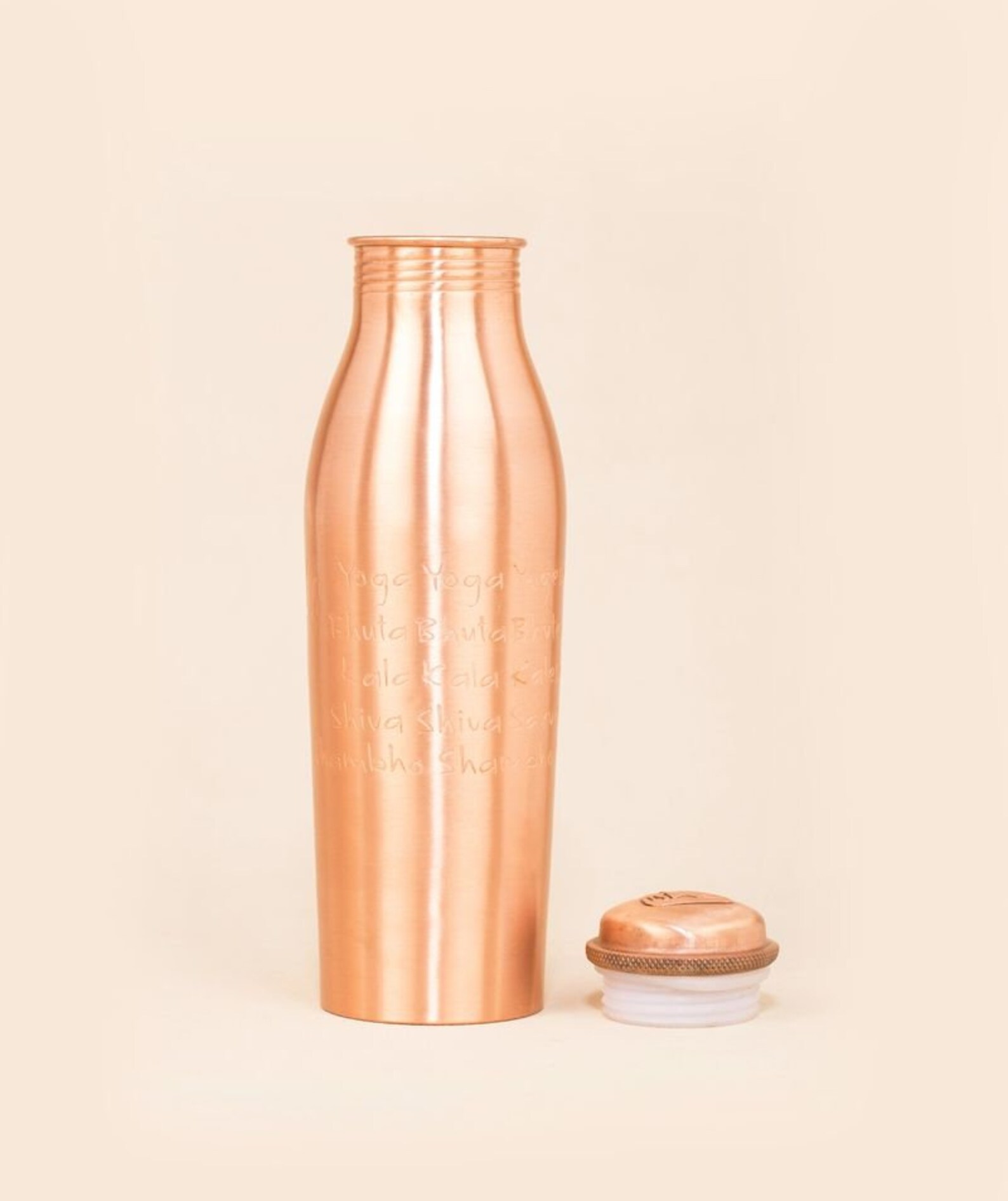 Isha Copper Water Bottle Engraved with Yogeshwaraya Chant 450 Etsy