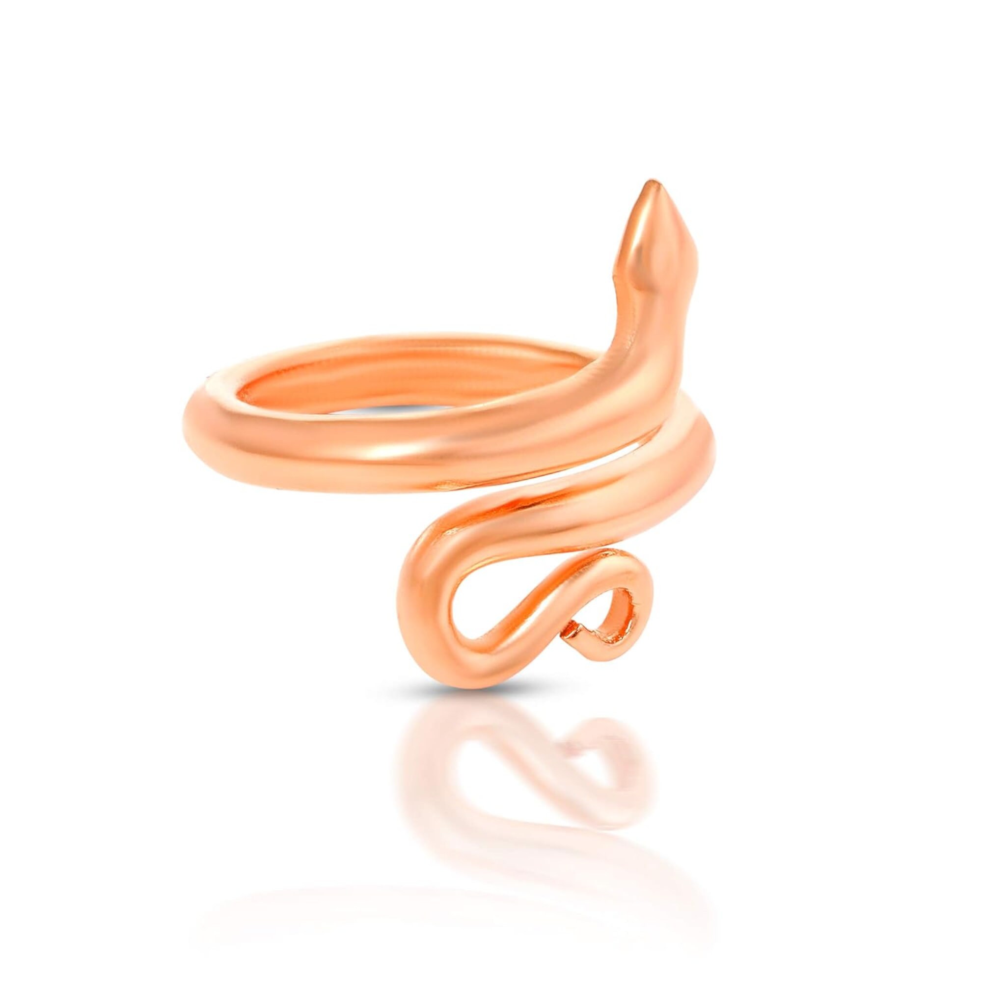 Sadhguru copper smooth snake adjustable ring evil eye protection hindu –  www.OnlineSikhStore.com