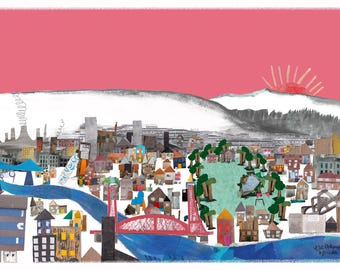 Giclee Our Home: Our History Middlesbrough Print