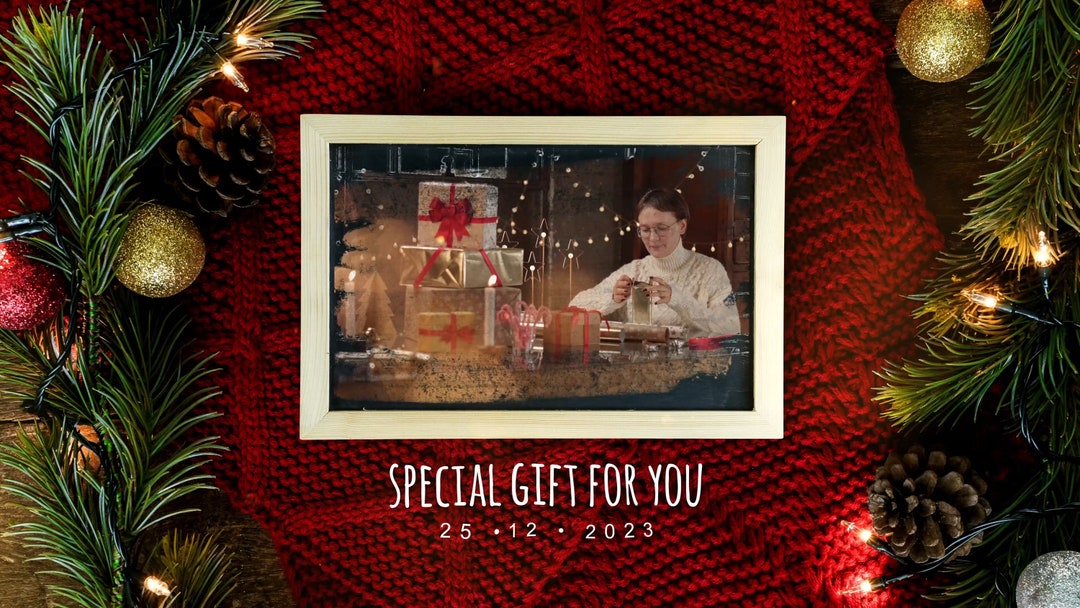 Customizable Christmas Photo Gallery Video Highresolution Etsy