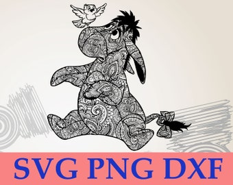 Download Download Eeyore Mandala Svg Crafts Design