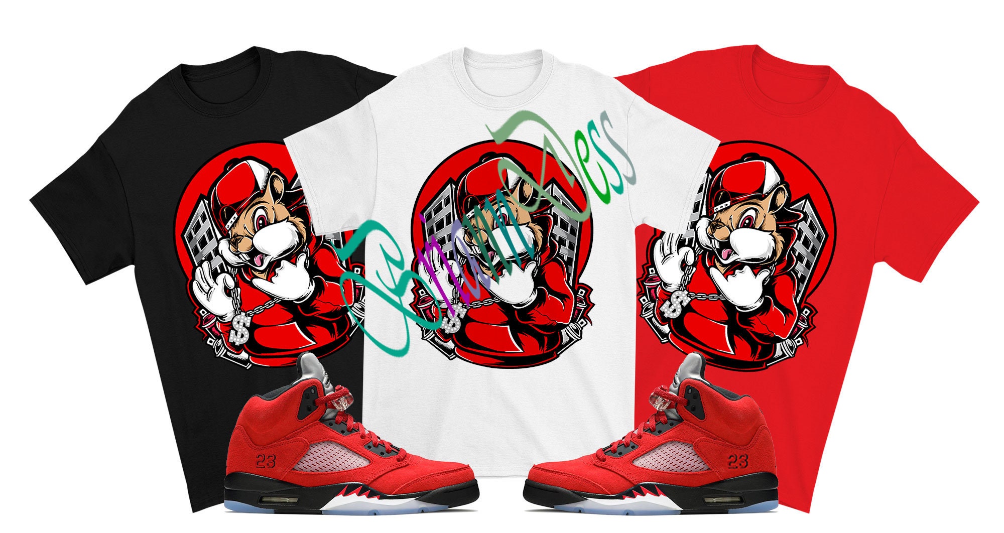 Shirt to Match Air Jordan 5 ''Raging Bull'' | Etsy