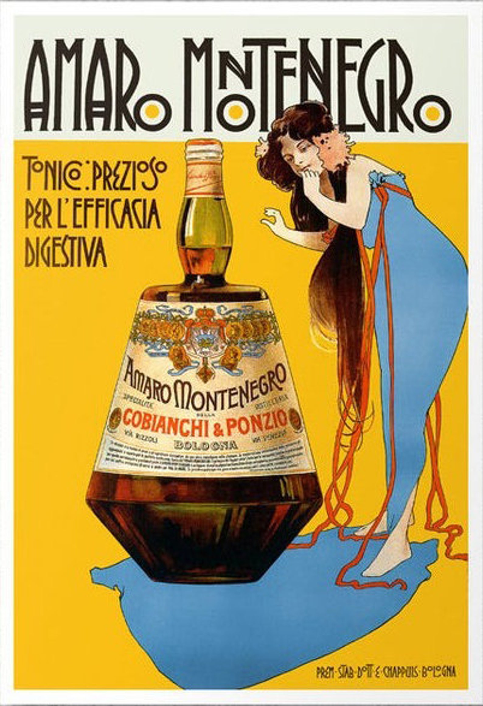 Amaro Montenegro Vintage Food&Drink Poster | Etsy