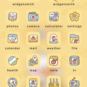 Little Duck | Ios Icons Pack Bundle, iPhone Theme, App Covers, Icons ...