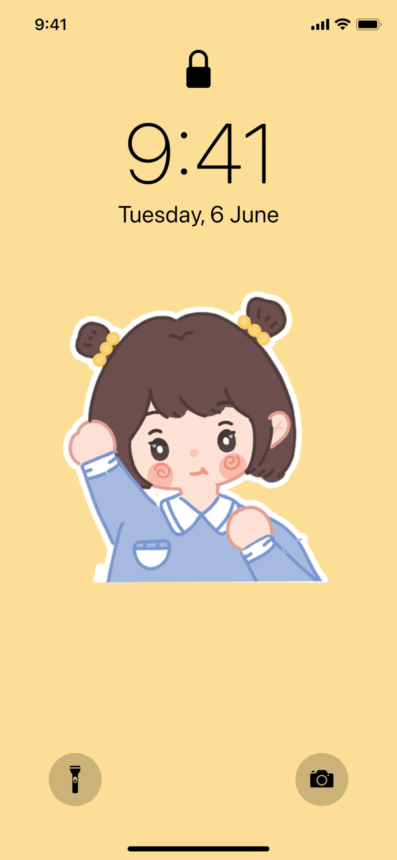 70+ Yellow Cute Girl | Ios Icons Pack, iPhone Theme, App Cover, Icon ...