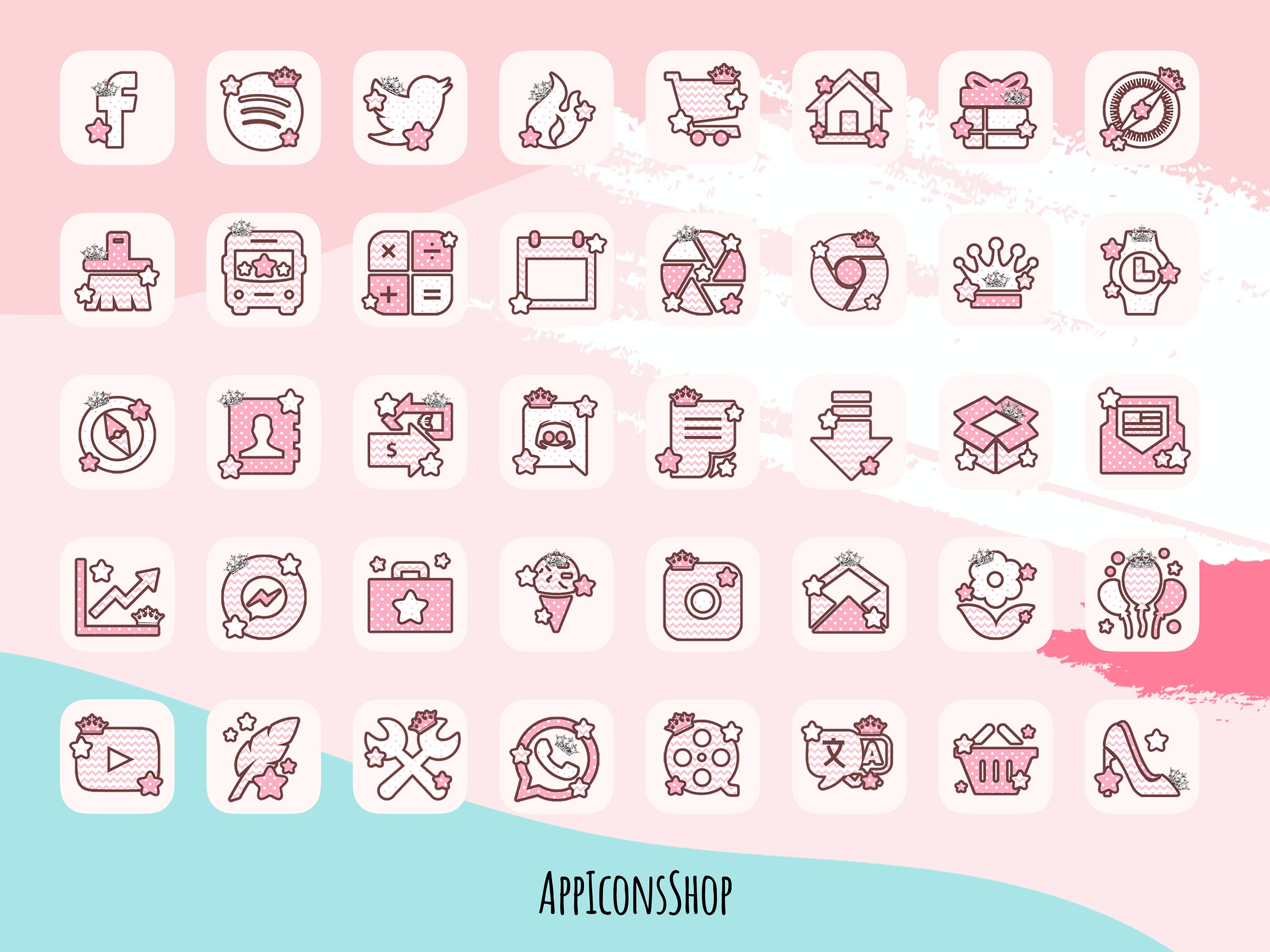 Soft Neutral Theme Ios 14 App Icons 80 Soft Pink Icons | Etsy