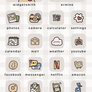 50+ Cute Small Girl | iOS Icons Pack, iPhone Theme, App Cover, Icons Skin, Home Screen, Doodle, Cute, Mochi, Lo-Fi, Soft, Pastel, Chibi