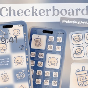 Kawaii Bear iOS Icons Pack: Pastel App Covers (Digital Download)