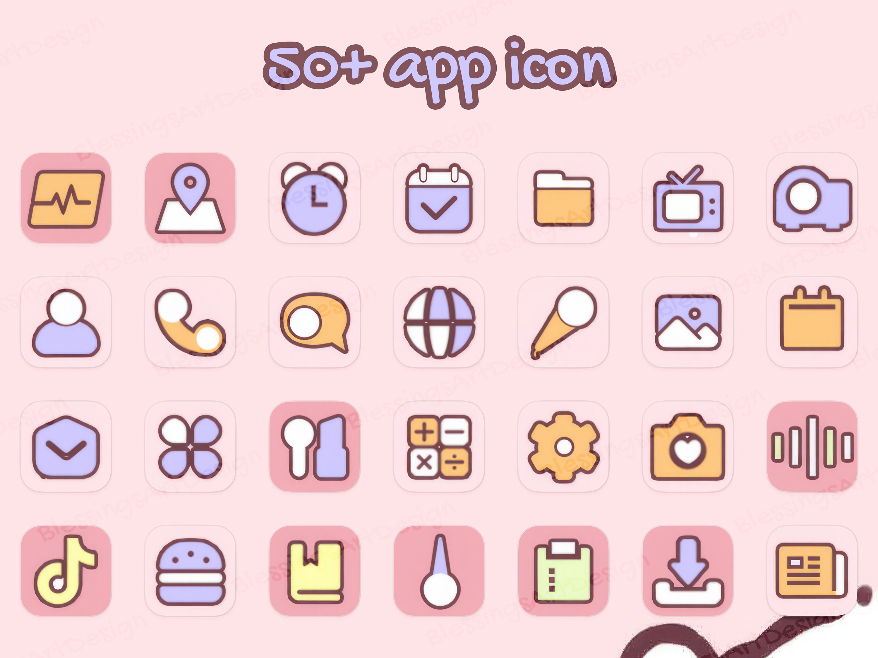 Ios Icon Pack White White Pet | Ios Icons Pack Bundle, iPhone Theme, App Covers, Icons Skin ...