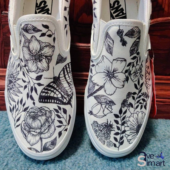 custom made vans slip ons