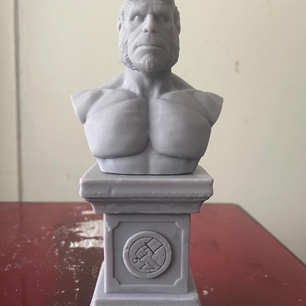 Hellboy Ron Perlman 6" Resin Bust UNPAINTED 3D Printed