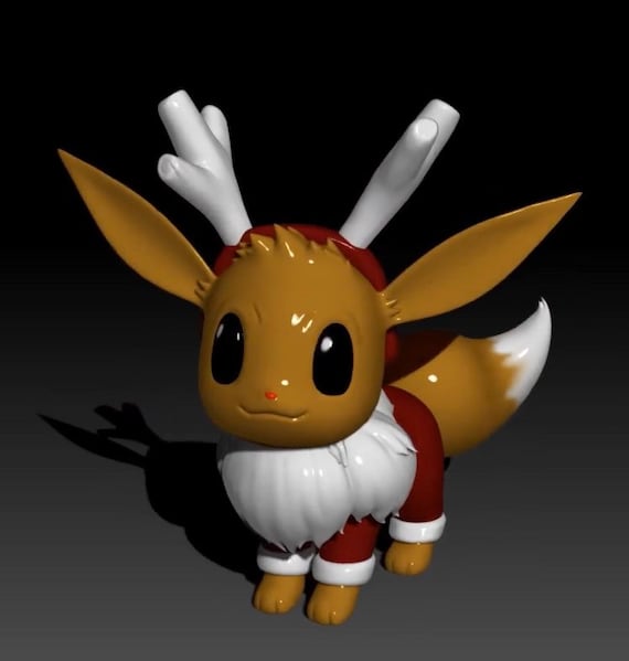 Pokemon - Eeveelutions in Christmas Style | 3D Print Model