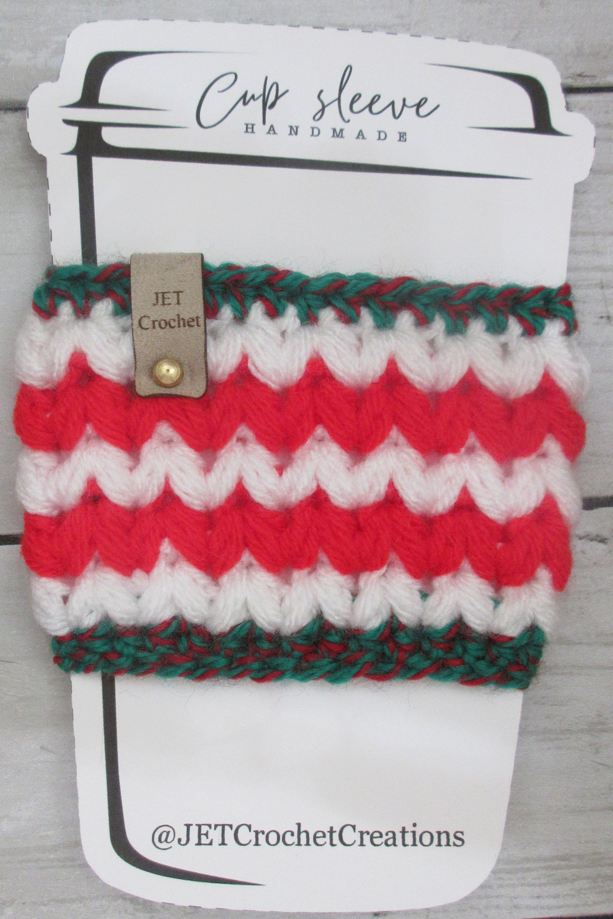 Christmas Cup Cozy, Cup Sleeve, Coffee Sleeve, Tea Sleeve, Holiday - Thumbnail 6