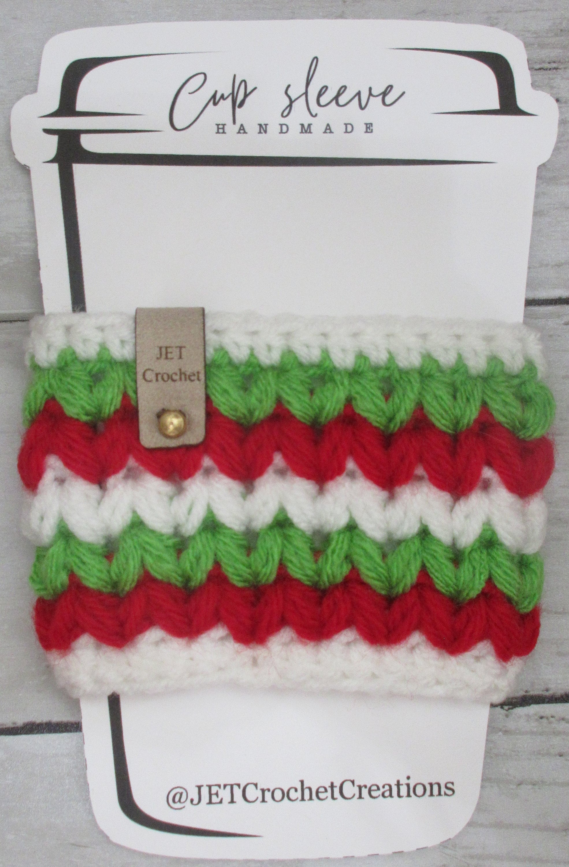 Christmas Cup Cozy, Cup Sleeve, Coffee Sleeve, Tea Sleeve, Holiday - Thumbnail 5