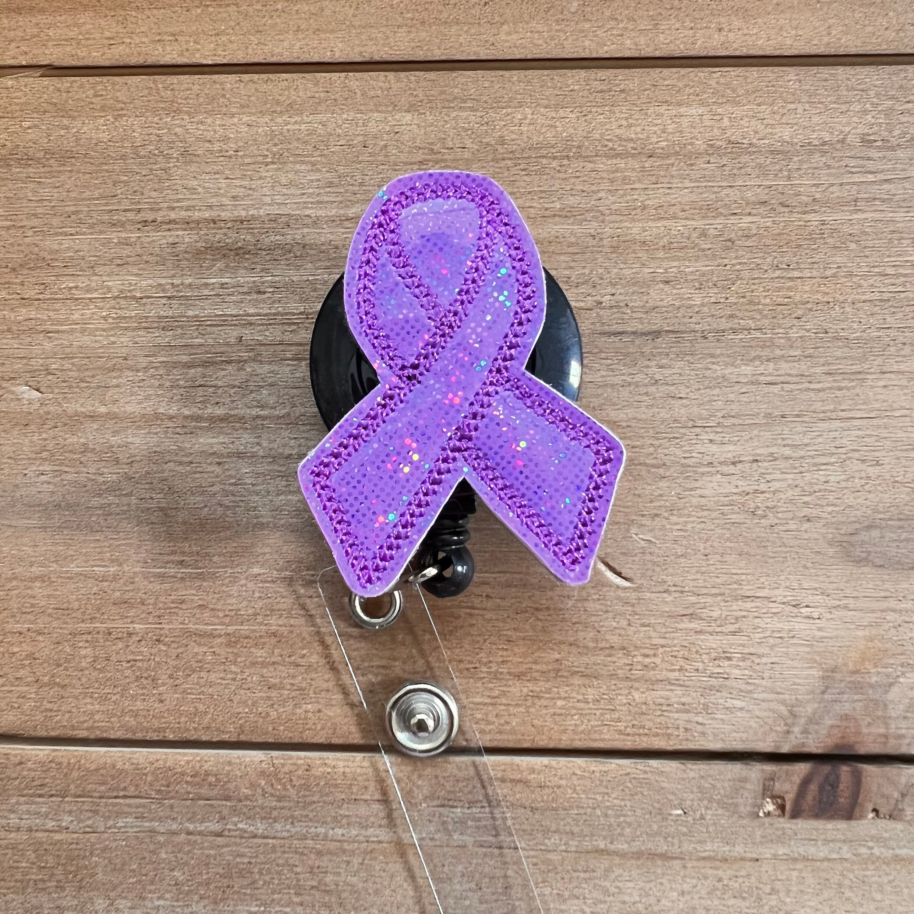 Cause Badge Reel, Mental Health, Purple Ribbon - Thumbnail 2