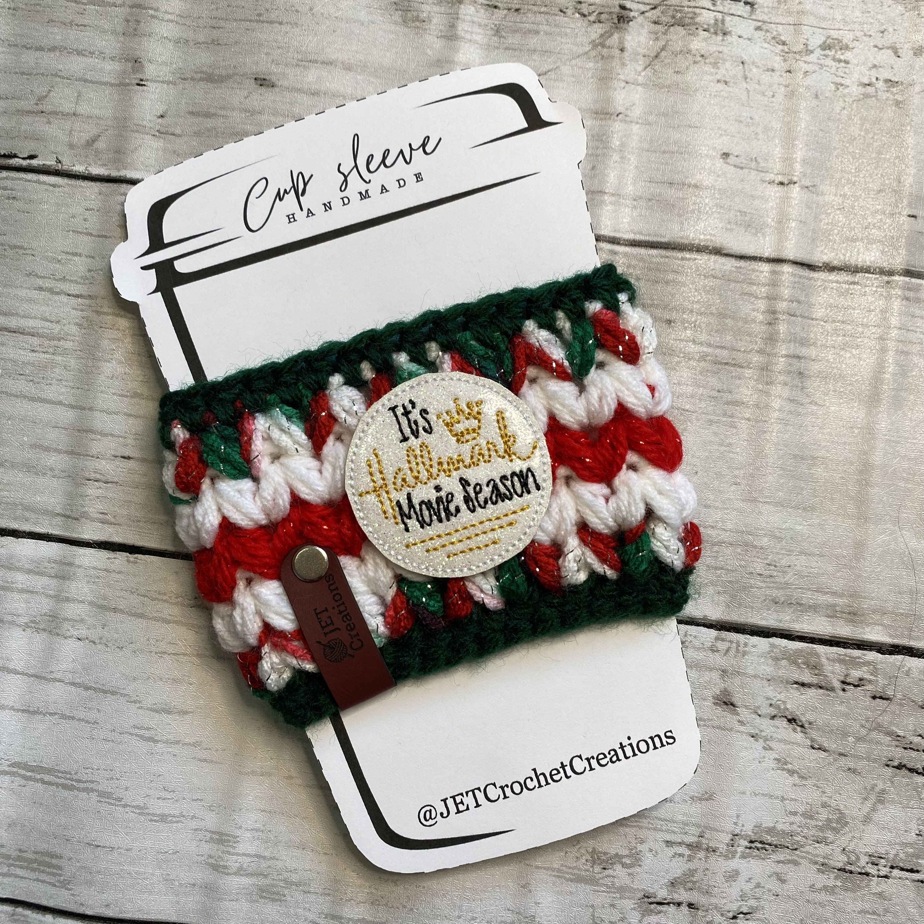 Christmas Cup Cozy, Cup Sleeve, Coffee Sleeve, Tea Sleeve, Holiday - Thumbnail 7