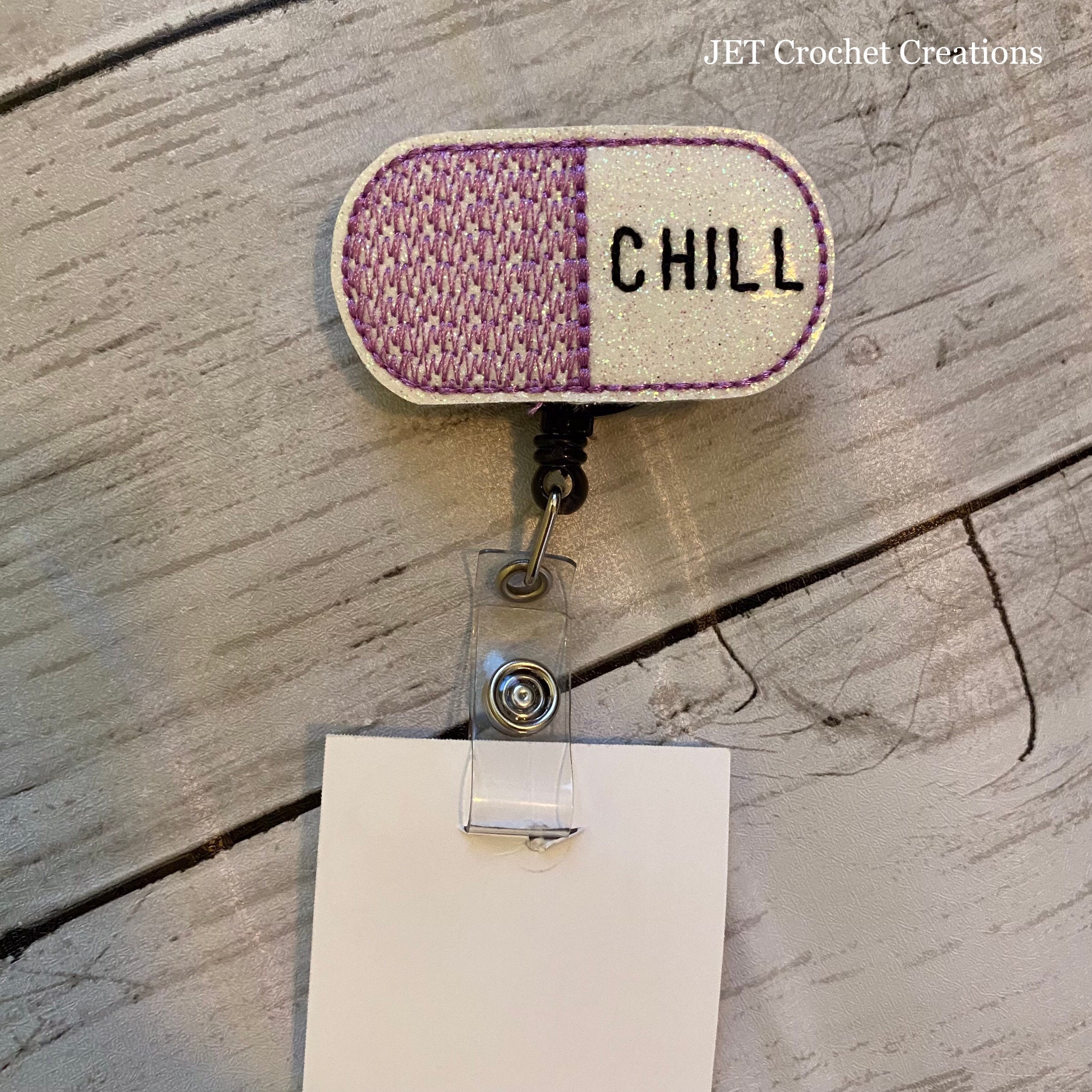 Medical Badge Reel, Chill Pill, Nurse Badge, Dentist Badge, Stethoscope - Thumbnail 2