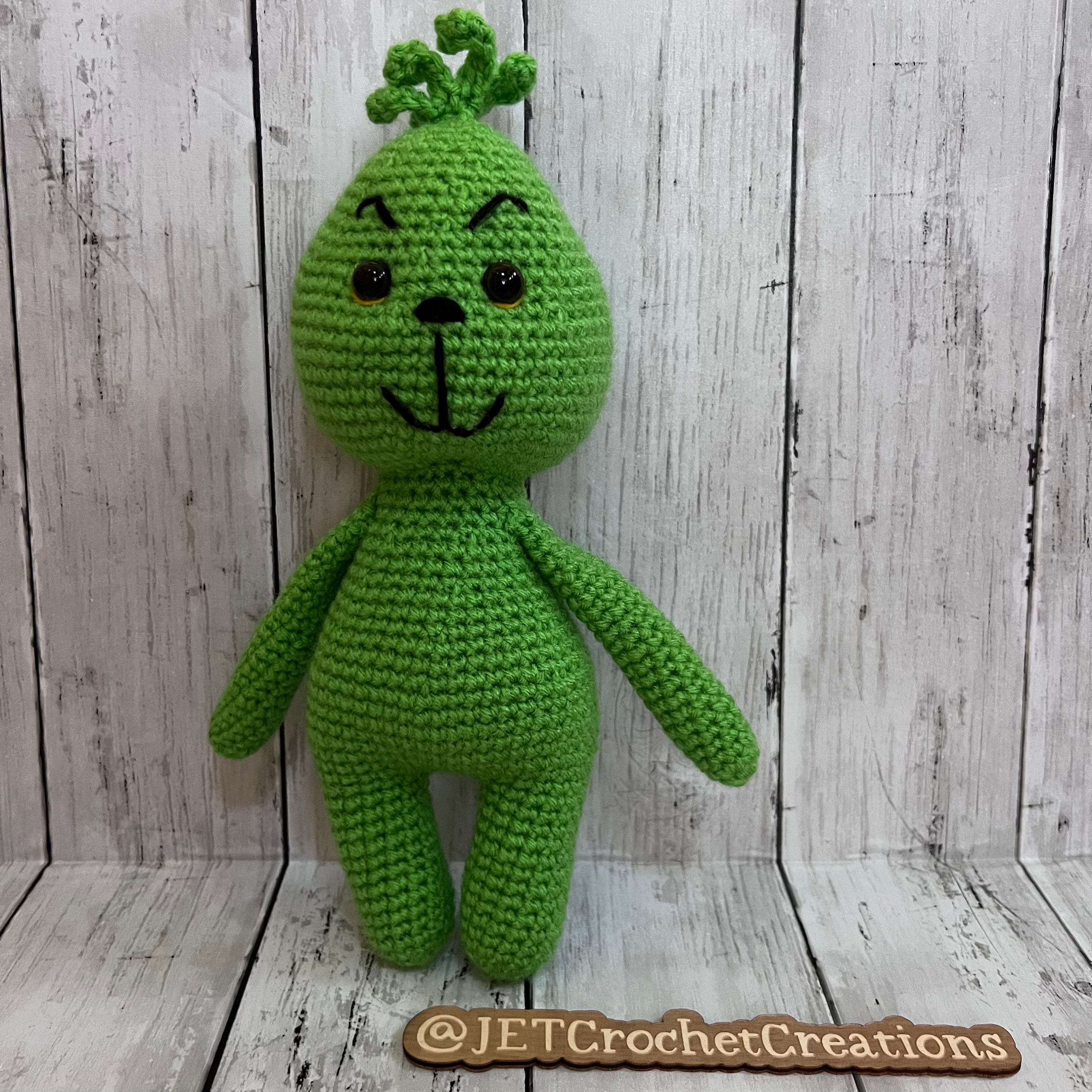Grinch stuffy, Christmas, amigurumi, stink stank stunk - Thumbnail 2