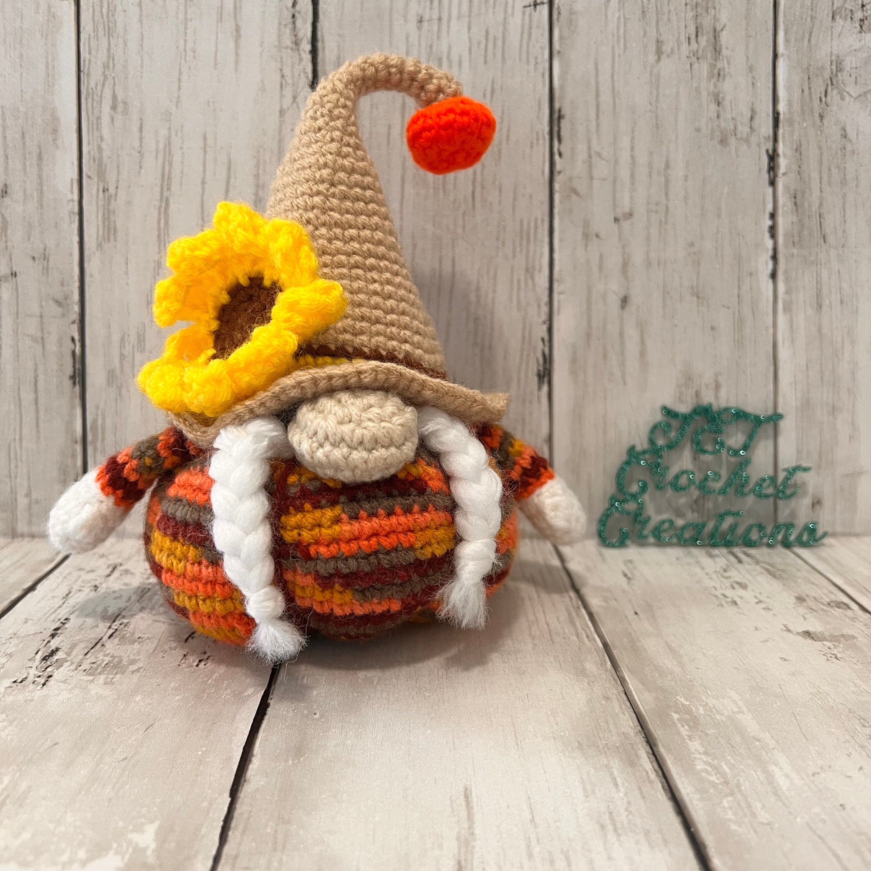 Fall Pumpkin Gnome, Sunflower Gnome, Harvest Gnome
