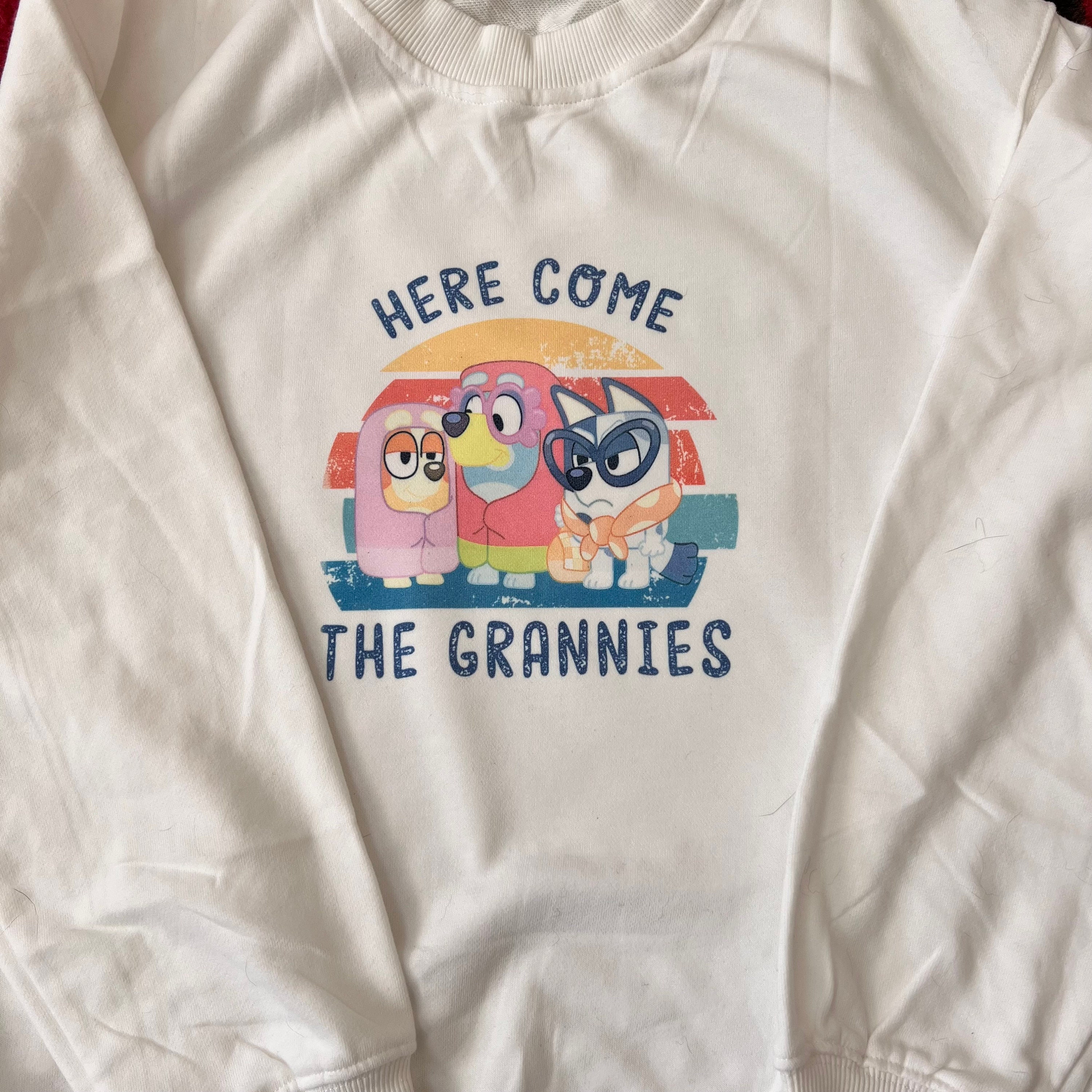 Grannies Sweatshirt, Bluey Granny, Bingo Granny, Muffin Granny
