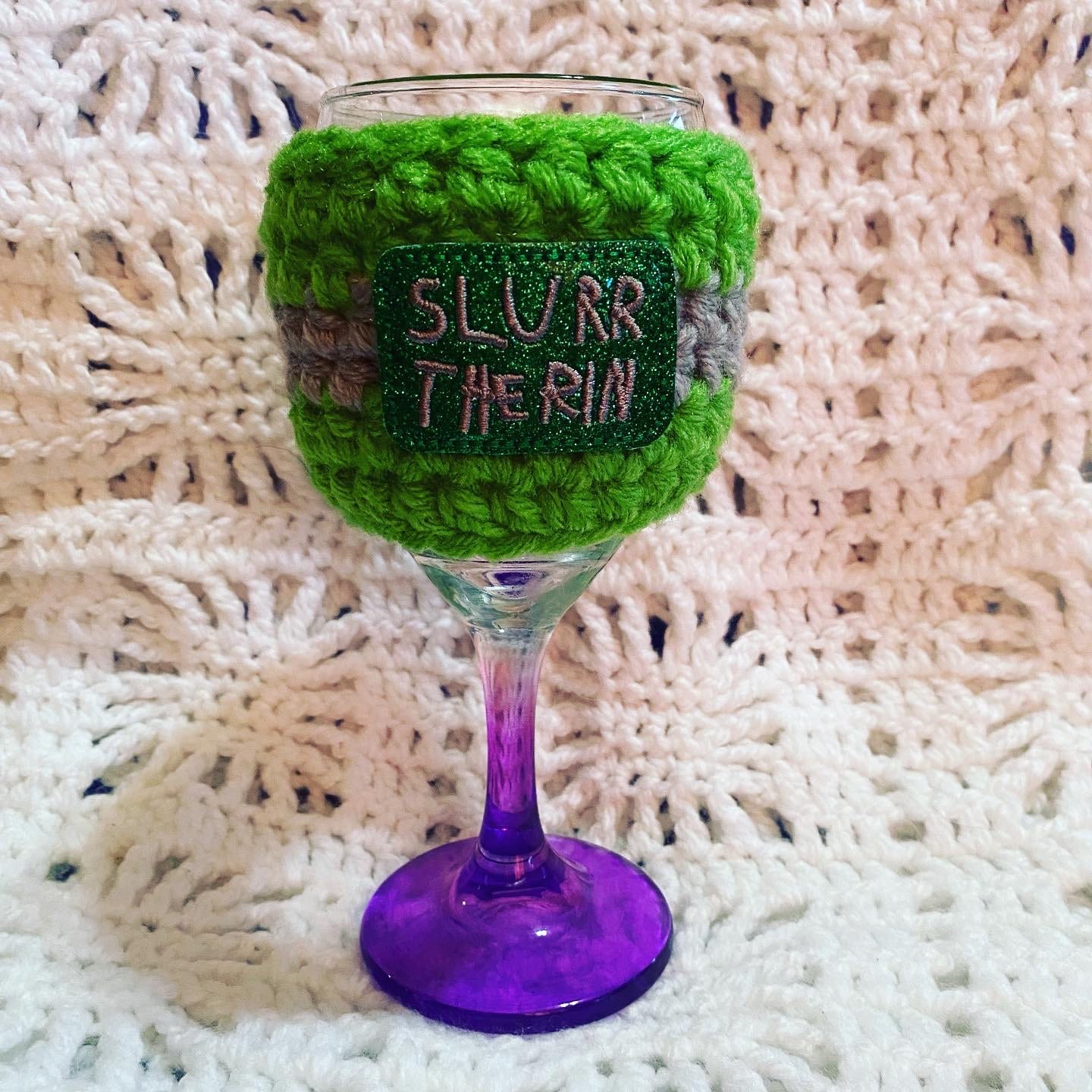 Wizard House Wine Cozy, Cup sleeve, Wine Sleeve - Thumbnail 5