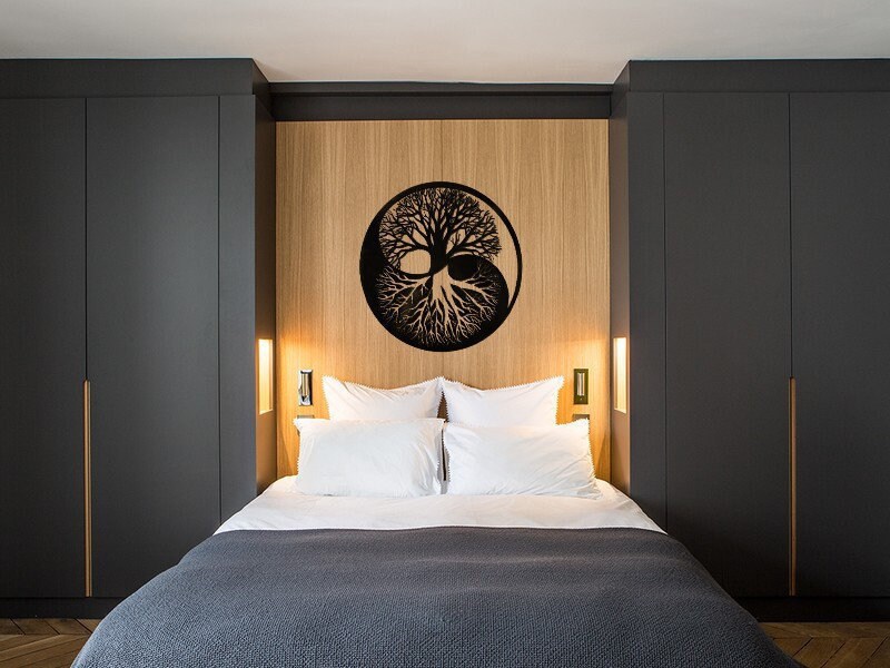 Décoration Murale, Abre de Vie Yng-Yang, Wall Art, Made in France