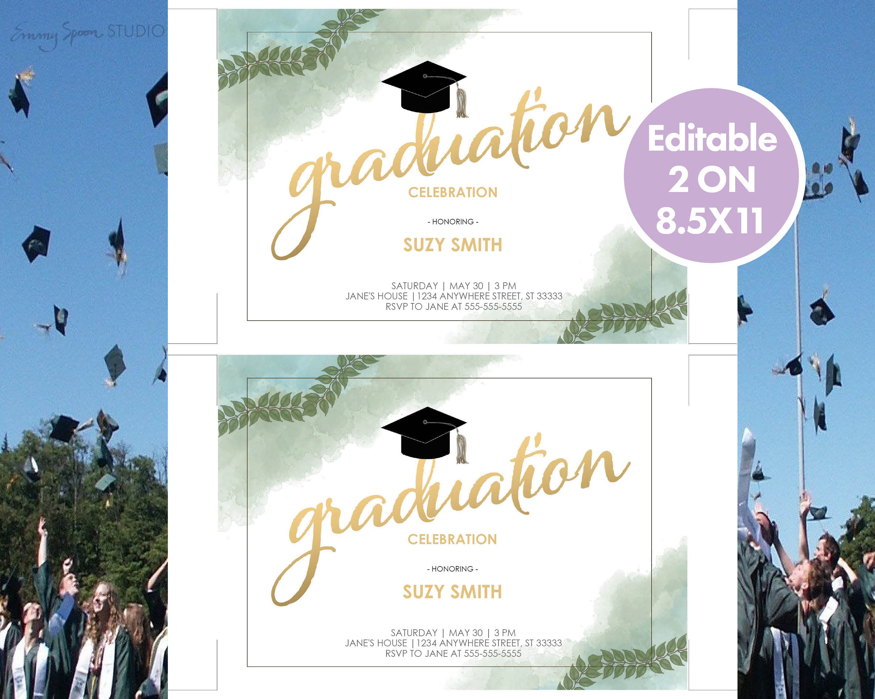 Graduation Party Invite Download Personalized Invitation | Etsy