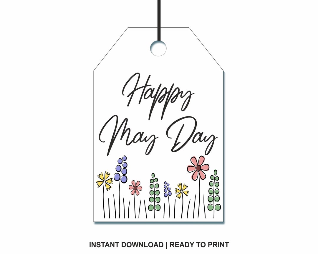 May Day Co To Znaczy May Day Tags May Day Gift Tag Happy May Day Tag May Day - Etsy