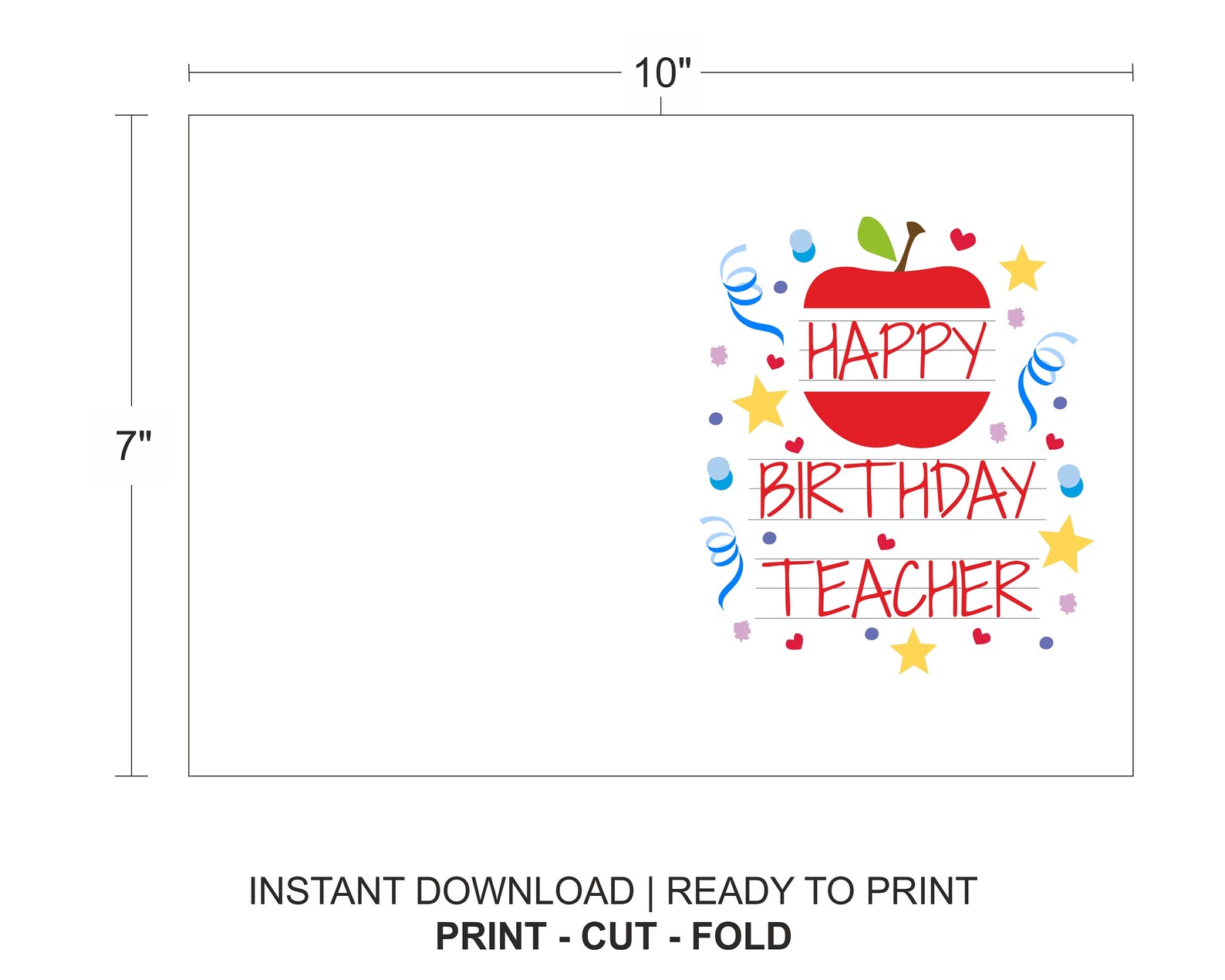 Birthday Card Teacher Teacher - Il 1588xN.4903863585 Tq4o
