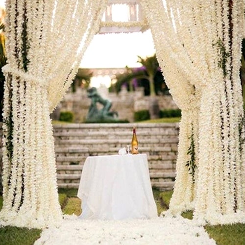 White Jasmine Garland Flower Artificial Jasmine Flower Etsy