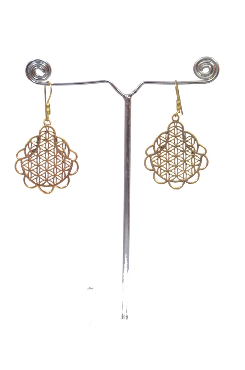 Ethnic Earrings Solid Brass Earrings Tribal Earrings Gift For Her Christmas Gift