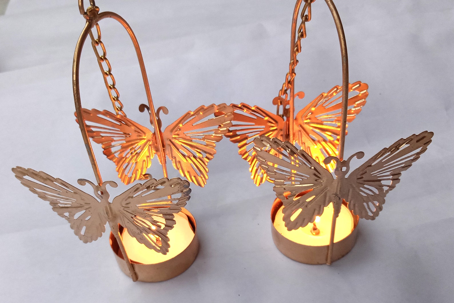 Butterfly Metal Tealight Candle Holder Home Decor Diwali Etsy UK