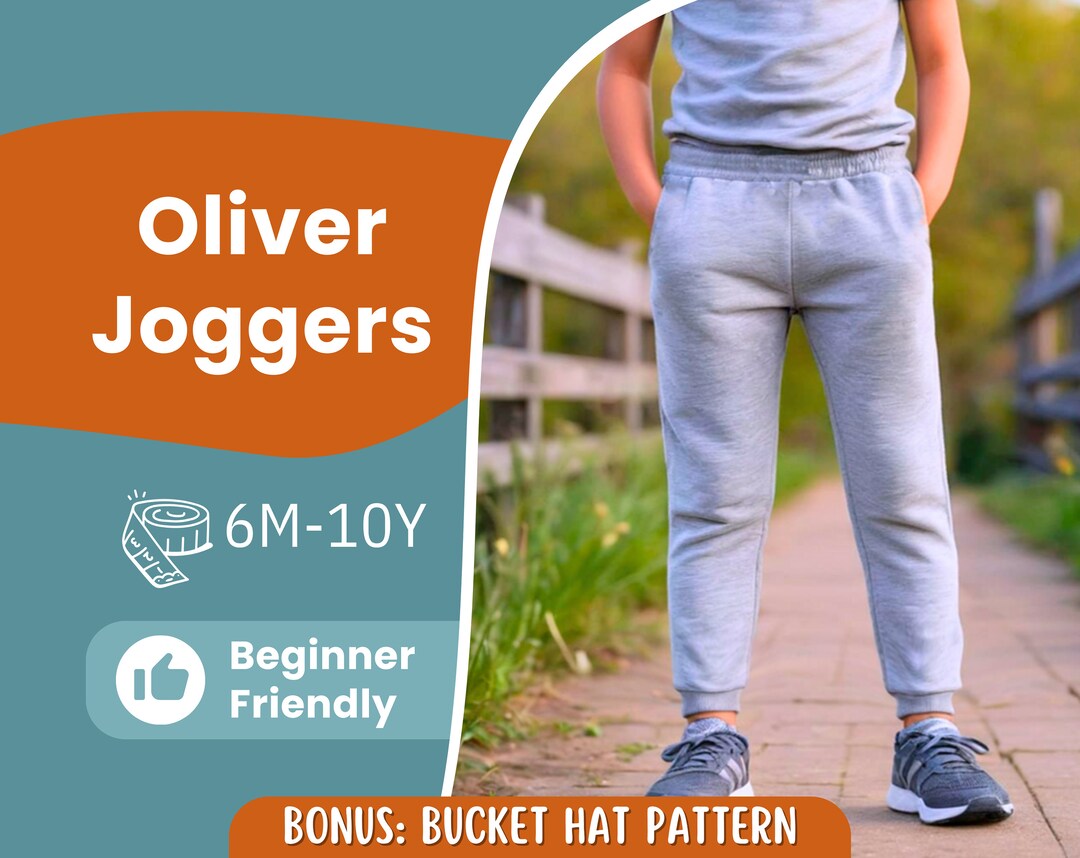 Joggers Sewing Pattern for Kids, Pants Pattern, Kids Pattern, Pants PDF ...