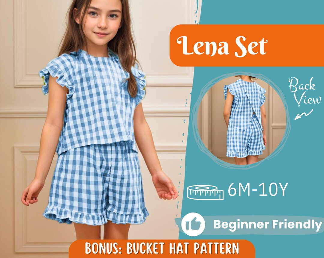 Top and Shorts Pattern for Kids, Top Pattern, Kids Pattern, PDF Pattern ...