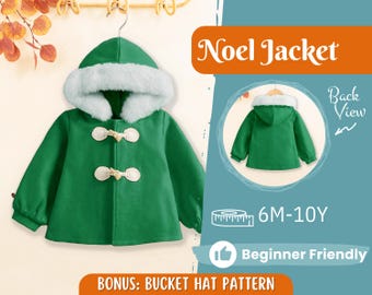 Jacket Sewing Pattern for Kids, Jacket Pattern, Kids Sewing Pattern, PDF Pattern, Beginner Pattern, Sewing Pattern Toddlers, Coat Pattern