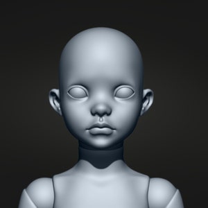 BJD Doll Stl 3D Model for Printing 3D BJD, Bjd 3D Print File, 3D Bjd ...