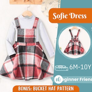 Dress Sewing Pattern for Kids, Dress Pattern, Kids Pattern, Overall Dress Pattern, Beginner Pattern, Sewing Pattern Toddlers, Baby Pattern