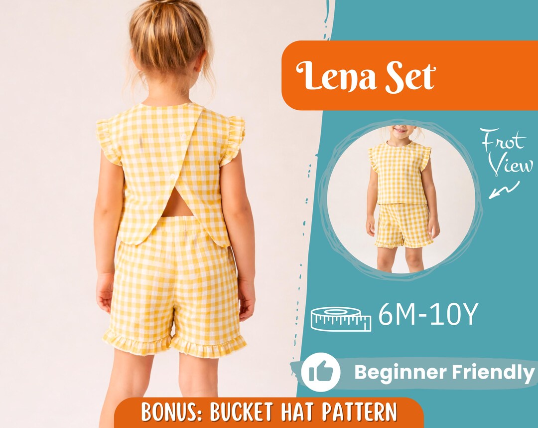Top and Shorts Pattern for Kids, Top Pattern, Kids Pattern, PDF Pattern ...