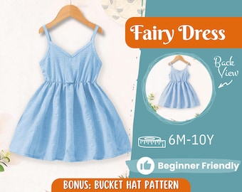 Dress Sewing Pattern for Kids, Dress Pattern, Kids Pattern, Summer Dress Pattern, Beginner Pattern, Sewing Pattern Toddlers, Baby Pattern