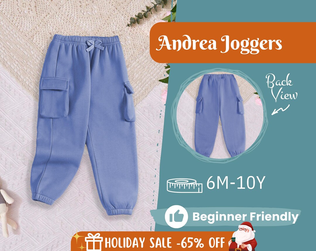 Cargo Joggers Sewing Pattern for Kids, Pants Pattern, Kids Pattern ...