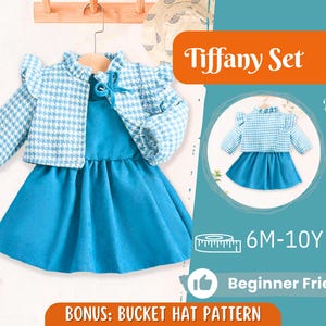 Dress and Top Pattern for Kids, Dress Pattern, Kids Pattern, PDF Pattern, Beginner Pattern, Sewing Pattern Toddlers, Jacket Pattern