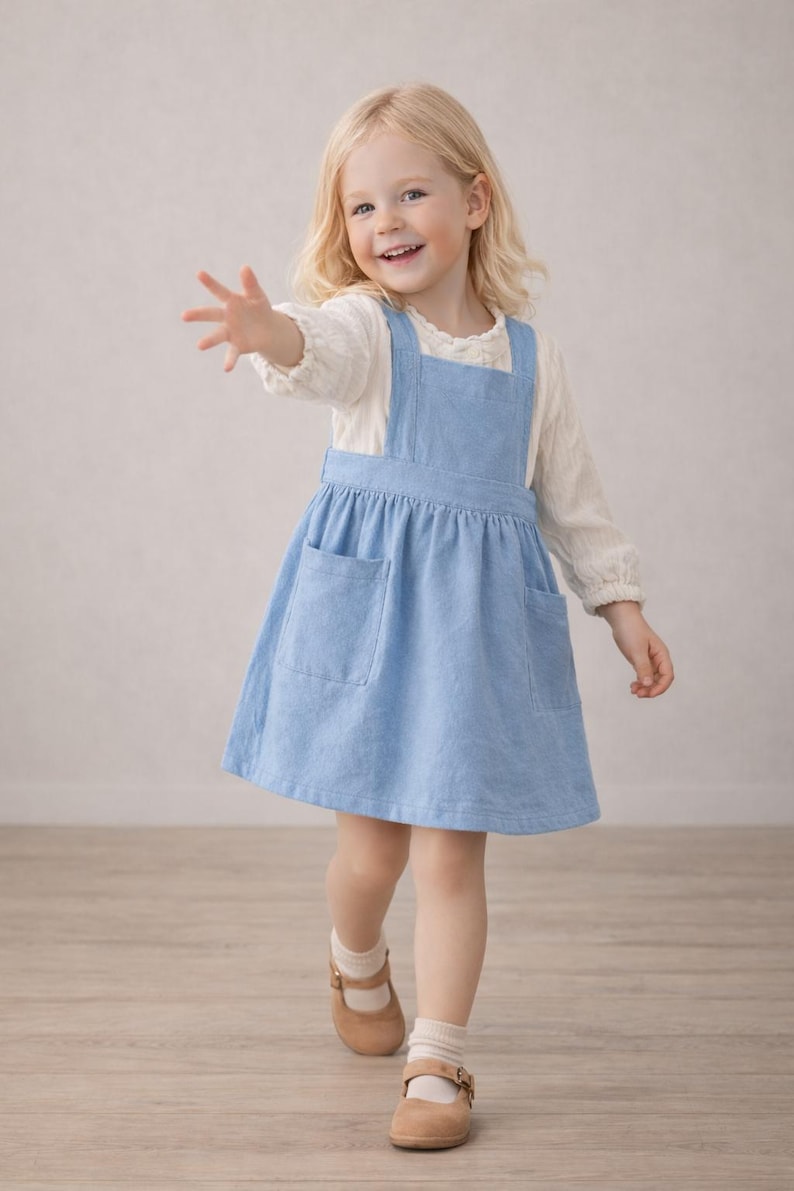 puffin kid's apron pdf sewing pattern (4 sizes) - etsy... Apron Sewing Pattern for Kids, Apron Pattern, Kids Pattern, Pinafore ...