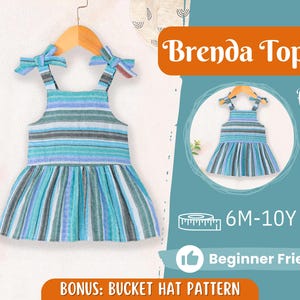 Top Sewing Pattern for Kids, Top Pattern, Kids Pattern, Girl Pattern, Beginner Pattern, Sewing Pattern Toddlers, PDF Pattern