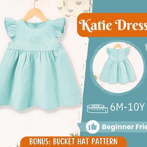 Dress Sewing Pattern for Kids, Dress Pattern, Kids Pattern, Summer Dress Pattern, Beginner Pattern, Sewing Pattern Toddlers, Baby Pattern